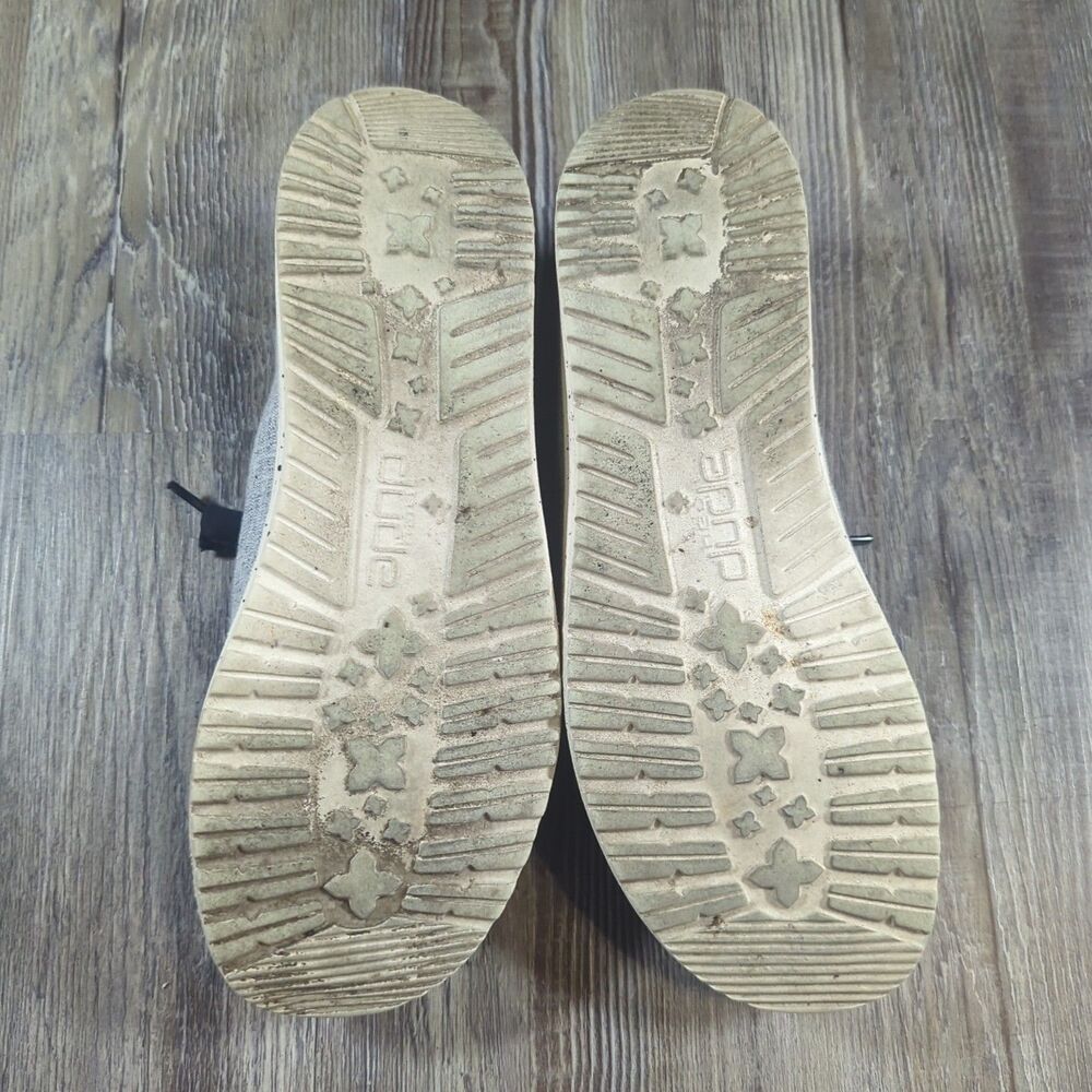 Hey Dude Shoes Womens Size 7 Wendy Chambray White Blue Slip On Loafers Flats - Picture 11 of 13